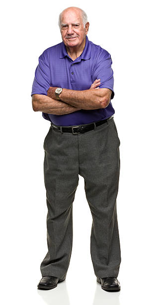 istock Standing Senior Man With Arms Crossed 184609539