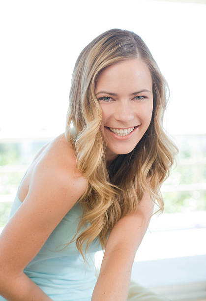 istock Beautiful blonde woman smiling 184609983