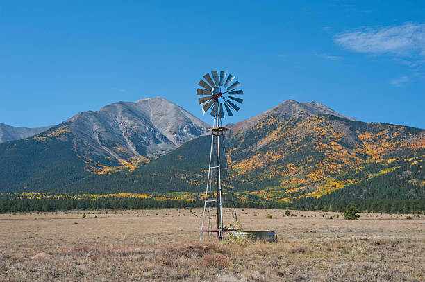 istock Windmill in Autumn at Mount Princeton 184610372