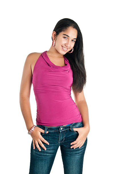 istock Beautiful hispanic teen posing 184610579