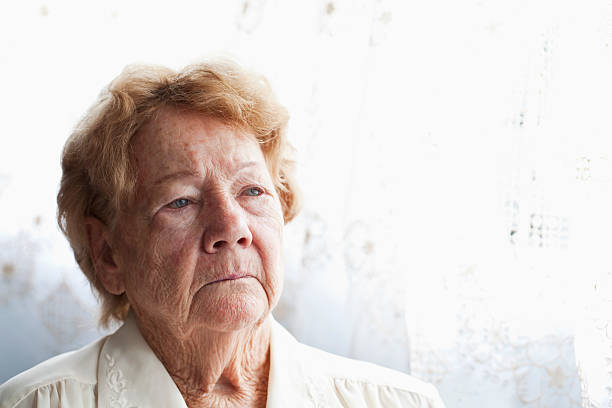istock Face of senior woman 184611200