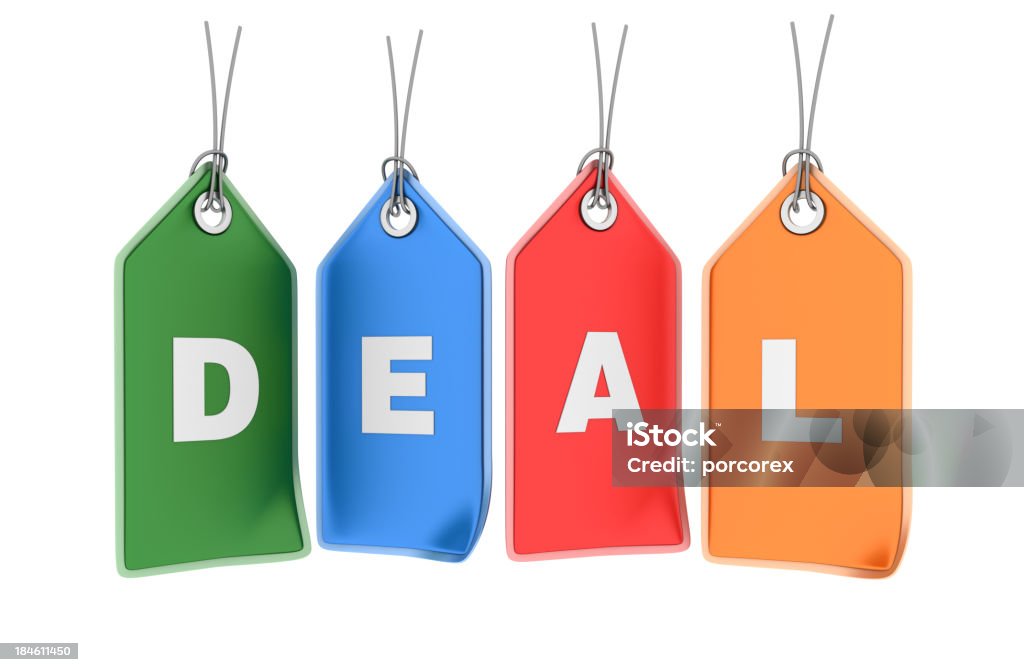 DEAL Shopping Tags DEAL Shopping Tags. Agreement Stock Photo