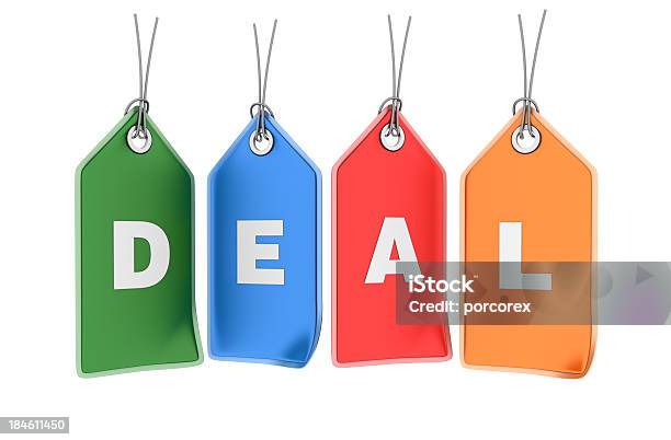 Deal Shopping Tags Stock Photo - Download Image Now - Agreement, Computer Graphic, Concepts