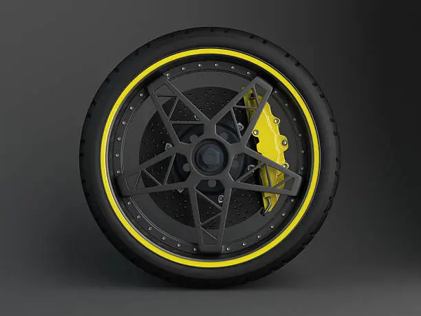 Photo of Ceramic Brake System with tyre and rim