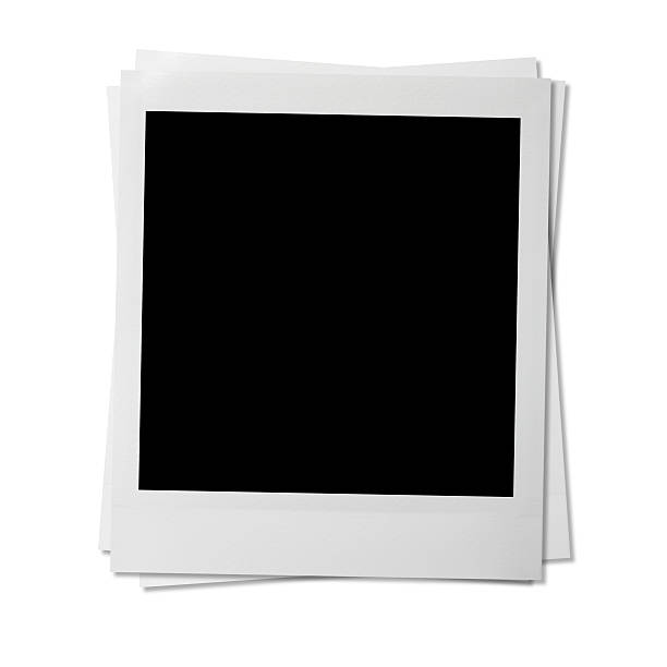 Blank photos Blank photos on white. instant print transfer stock pictures, royalty-free photos & images