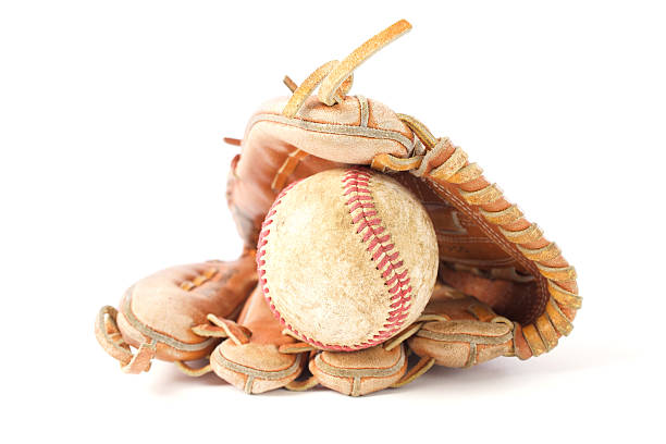 istock Old baseball glove and ball 184612511