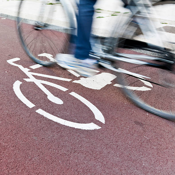 istock Bicycle lane in Milan 184612513