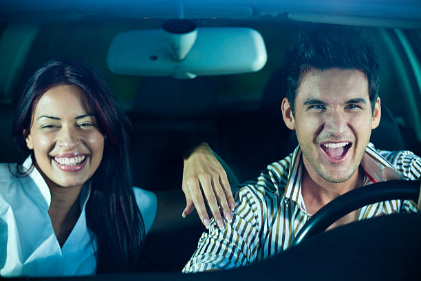 istock Couple Having Fun In The Car 184612699