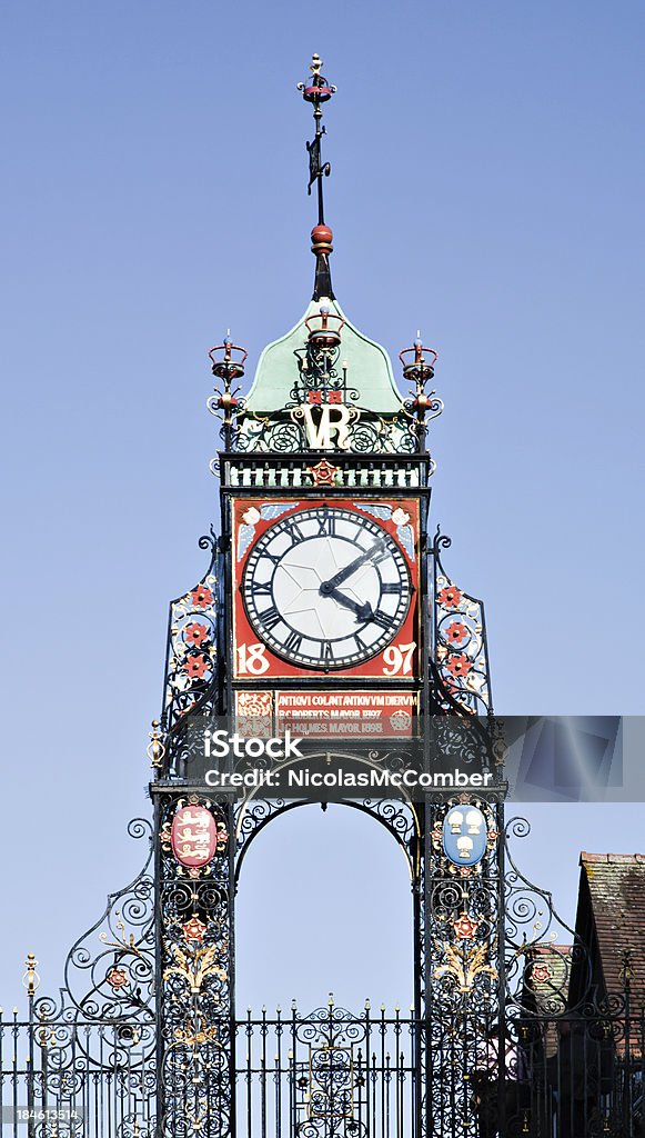 Chester Eastgate reloj - Foto de stock de Chester - Inglaterra libre de derechos