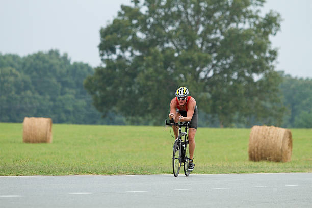 istock Triathlete Cycling Portion Of Race 184613941