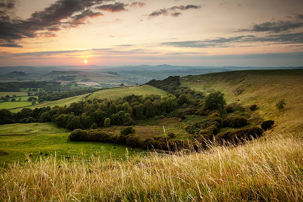 istock Sunset over English countryside in Dorset 184614058