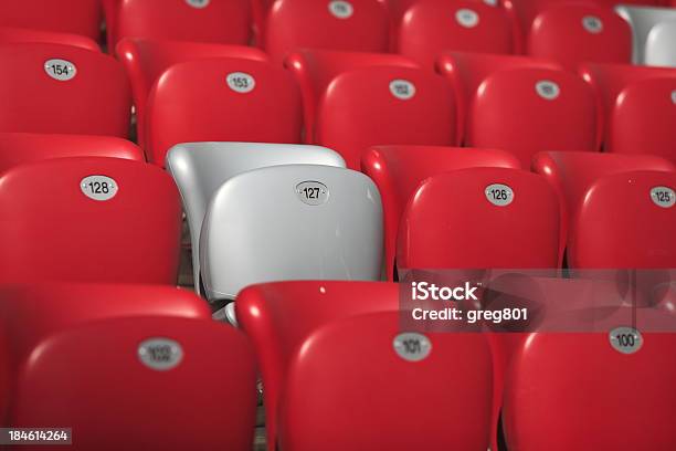 Podium Of National Stadium In Warsaw Poland Stock Photo - Download Image Now - Architecture, Bleachers, Construction Industry