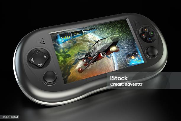 Nextgen Handheld Game Console Stock Photo - Download Image Now - Video Game, Computer Monitor, Leisure Games