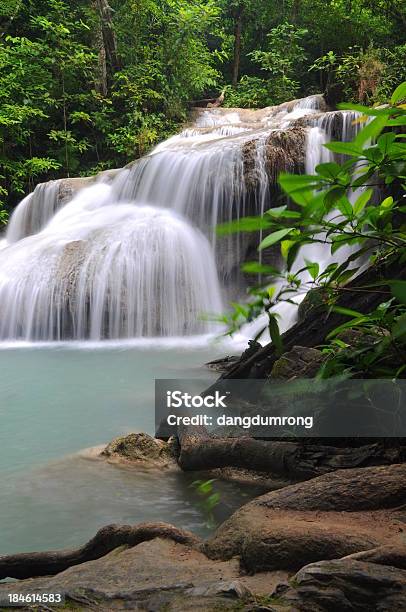 Photo libre de droit de Cascade Dans La Forêt De Thaïlande banque d'images et plus d'images libres de droit de Arbre - Arbre, Asperger, Caillou