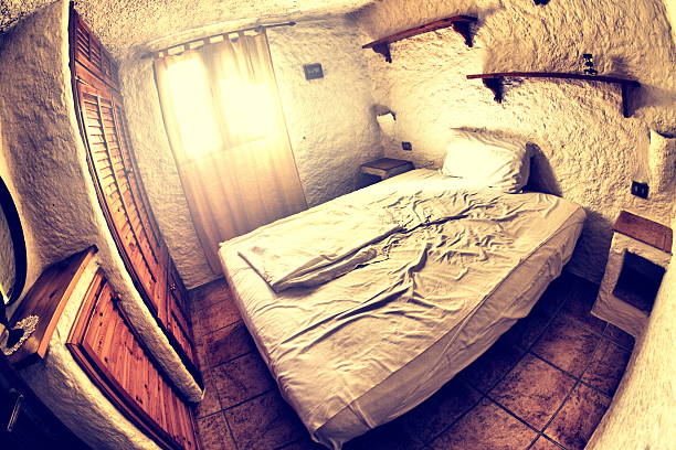 istock Small mediterranean guest room 184615592