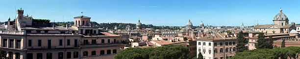 istock Wide panorama of Rome's downtown by day 184615593