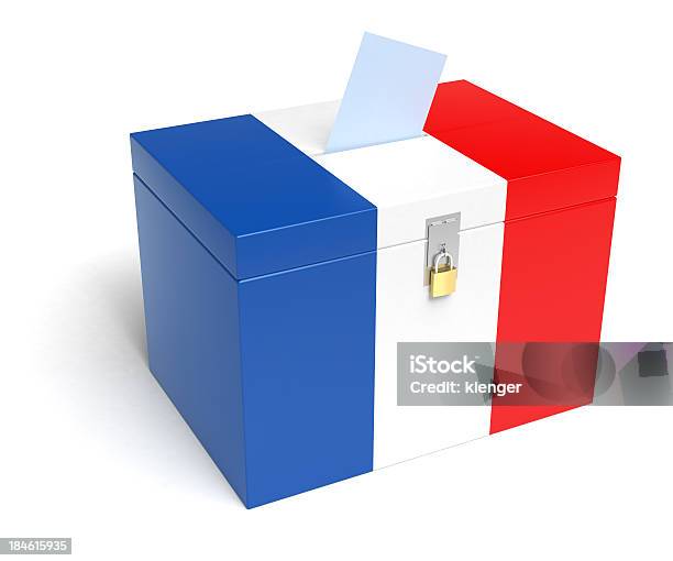 Frankreich Flagge Wahlurne Stockfoto und mehr Bilder von Frankreich - Frankreich, Politische Wahl, Blau