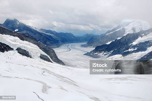 Photo libre de droit de Glacier Daletsch banque d'images et plus d'images libres de droit de Alpes suisses - Alpes suisses, Beauté de la nature, Canton du Valais