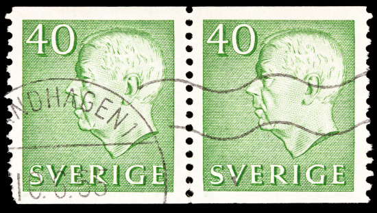 Cancelled Stamp From Liberia Featuring Winston Churchill