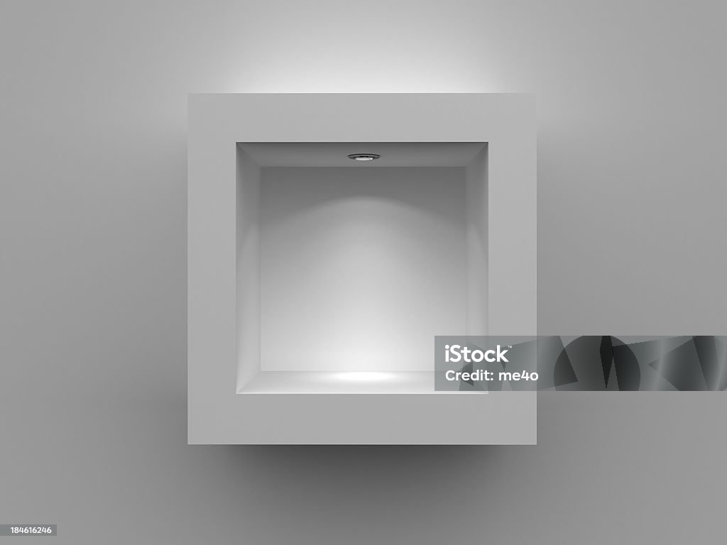 3 d vazio da prateleira - Foto de stock de Vitrine de varejo royalty-free