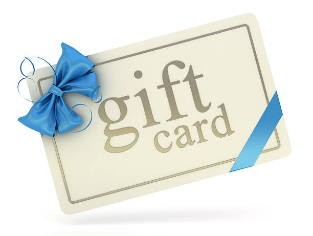 Gift card stock photo