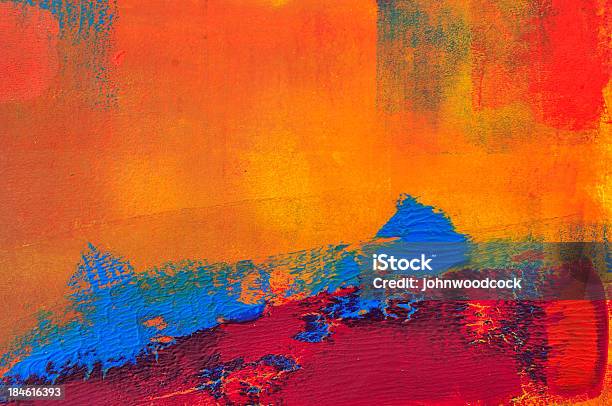 Arancio E Blu Astratto Un - Immagini vettoriali stock e altre immagini di Arte moderna - Arte moderna, Pittura Accademica, Arancione