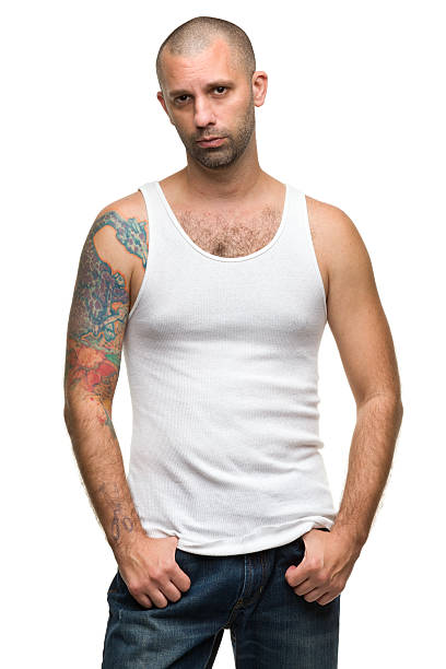 istock Portrait of Man with Tattoo 184616686