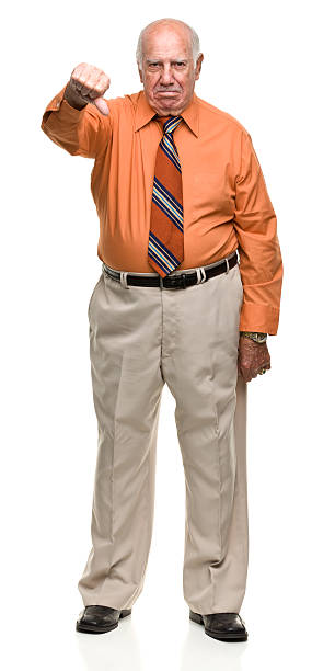 istock Senior Man Gives Thumbs Down 184617190