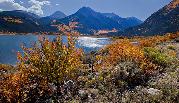 istock Twin Lakes, Colorado in Autumn Panorama 184617738