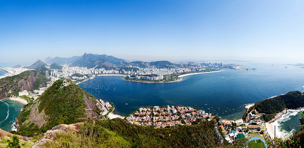 Arial panoramic view of Rio de Janeiro, Brazil.  You might also be interested  in these: