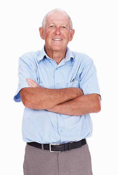 istock Smiling senior man with confidence 184618826