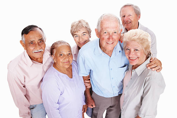 istock Seniors standing together 184618840
