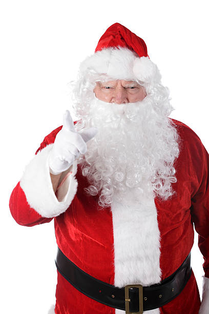 istock Finger Pointing Santa Claus 184619159