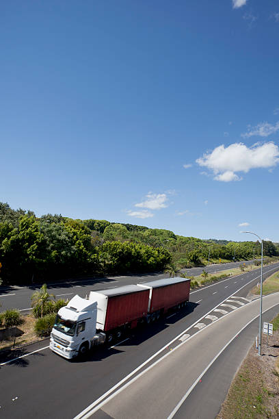 istock Highway BDouble Truck 184619495