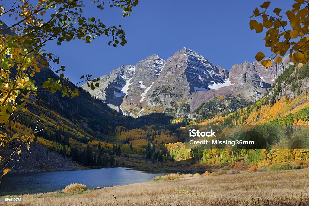 Maroon Bells en automne - Photo de Automne libre de droits