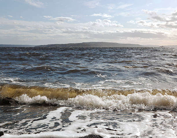 istock Sunny day on the shore with waves. 184620062