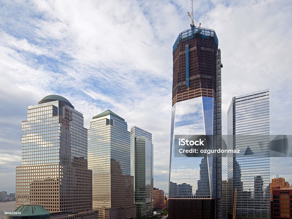 World Trade Center-New York - Foto stock royalty-free di Cantiere di costruzione