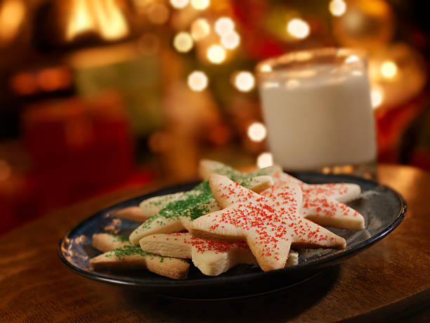 istock Sugar Cookies and Milk for Santa 184620839