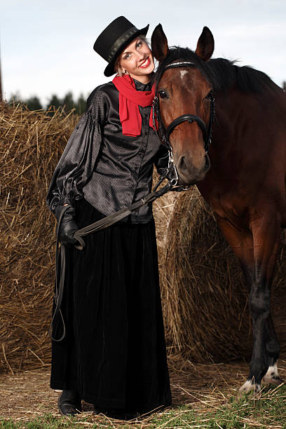 istock woman is about the horse 184620930