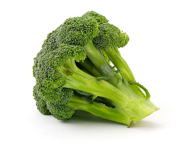 Broccoli floret close up stock photo