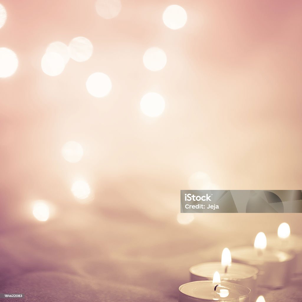 Glühend Hintergrund mit Kerze Licht - Lizenzfrei Kerze Stock-Foto