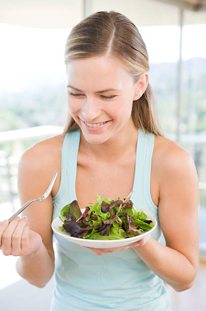 istock Beautiful attractive blonde with a healthy lifestyle 184622487