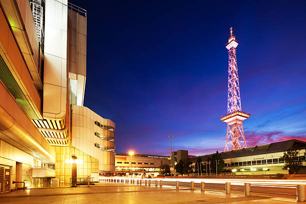 icc 및 베를린 라디오폰에 타워, 독일 - berlin radio tower 뉴스 사진 이미지