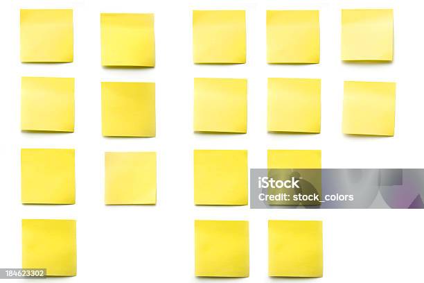 Após A Sua Empresa - Fotografias de stock e mais imagens de Papel Adesivo - Papel Adesivo, Amarelo, Coisas a Fazer
