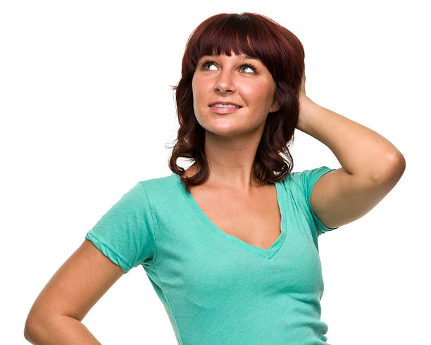 istock Young Woman Looking Up 184623303
