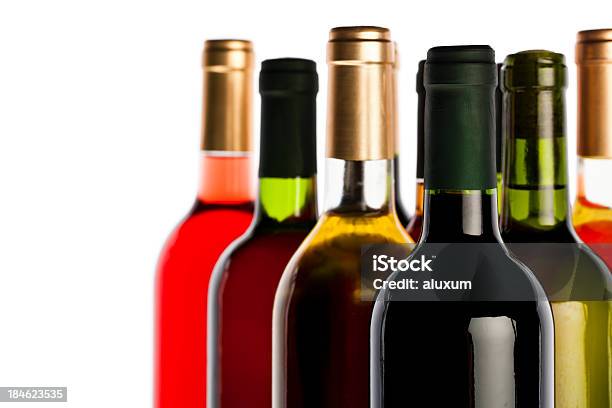 Assortment Of Wines Stock Photo - Download Image Now - Wine Bottle, Bottle, Wine