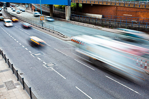 istock Speeding on the Higway, Traffic Jam 184624476