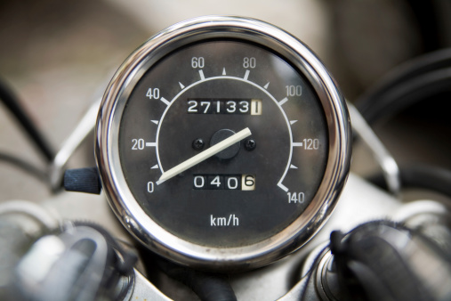 Retro Speedometer Motorbike.