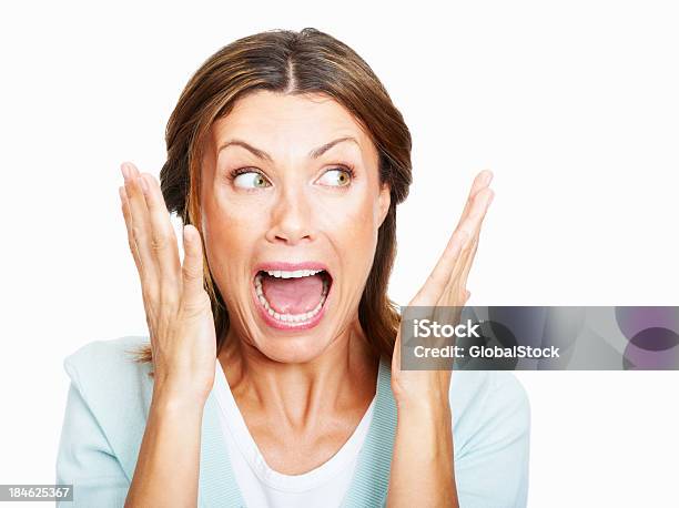 Shocked Stock Photo - Download Image Now - Women, Fear, One Woman Only