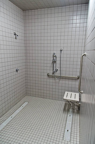 istock Shower in Sports Dressing Room 184625491